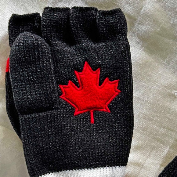 GLOVES/FOLD OVER MITTS, 2014 OLYMPICS OFFICIAL PRODUCT, SIZE ADULT SM/MED, - Picture 6 of 10
